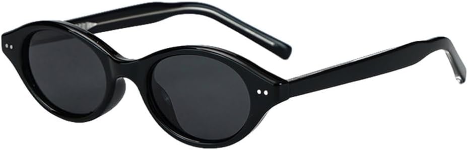 

Солнцезащитные очки в маленькой оправе в стиле ретро для женщин, с леопардовым принтом, черные и серые, унисекс, солнцезащитные очки для мужчин, защита от ультрафиолета UV400 TYUVIVO, Black