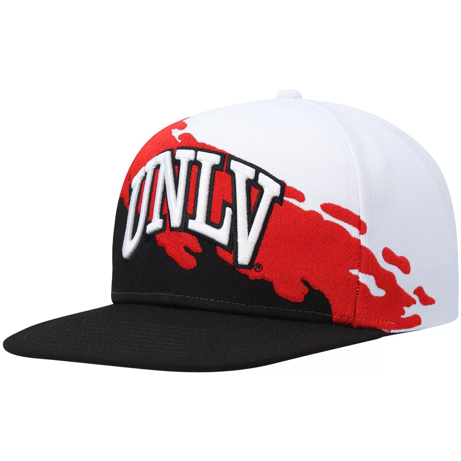 

Мужская кепка Mitchell & Ness черно-белая UNLV Rebels Paintbrush Snapback