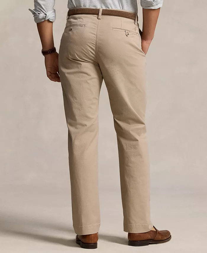 Мужские классические брюки чинос с эластичной тканью Polo Ralph Lauren, коричневый/бежевый — фото 2