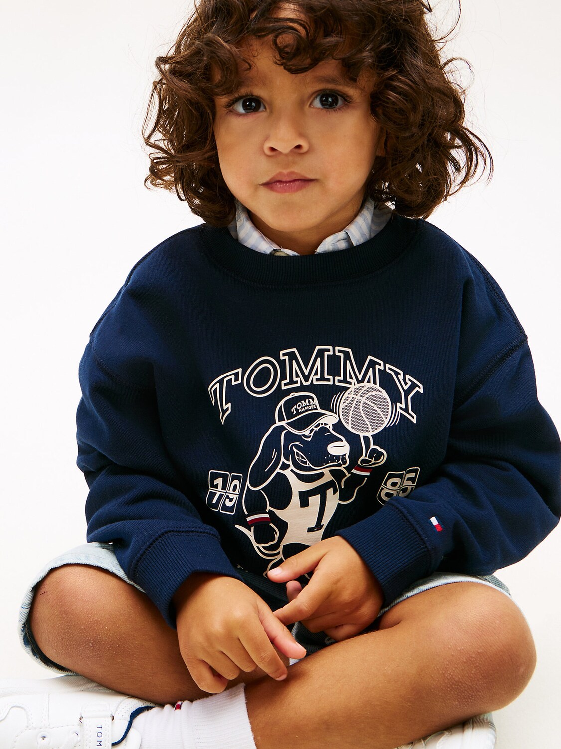 TOMMY HILFIGER Толстовка в цвете Marine Blue — фото 4