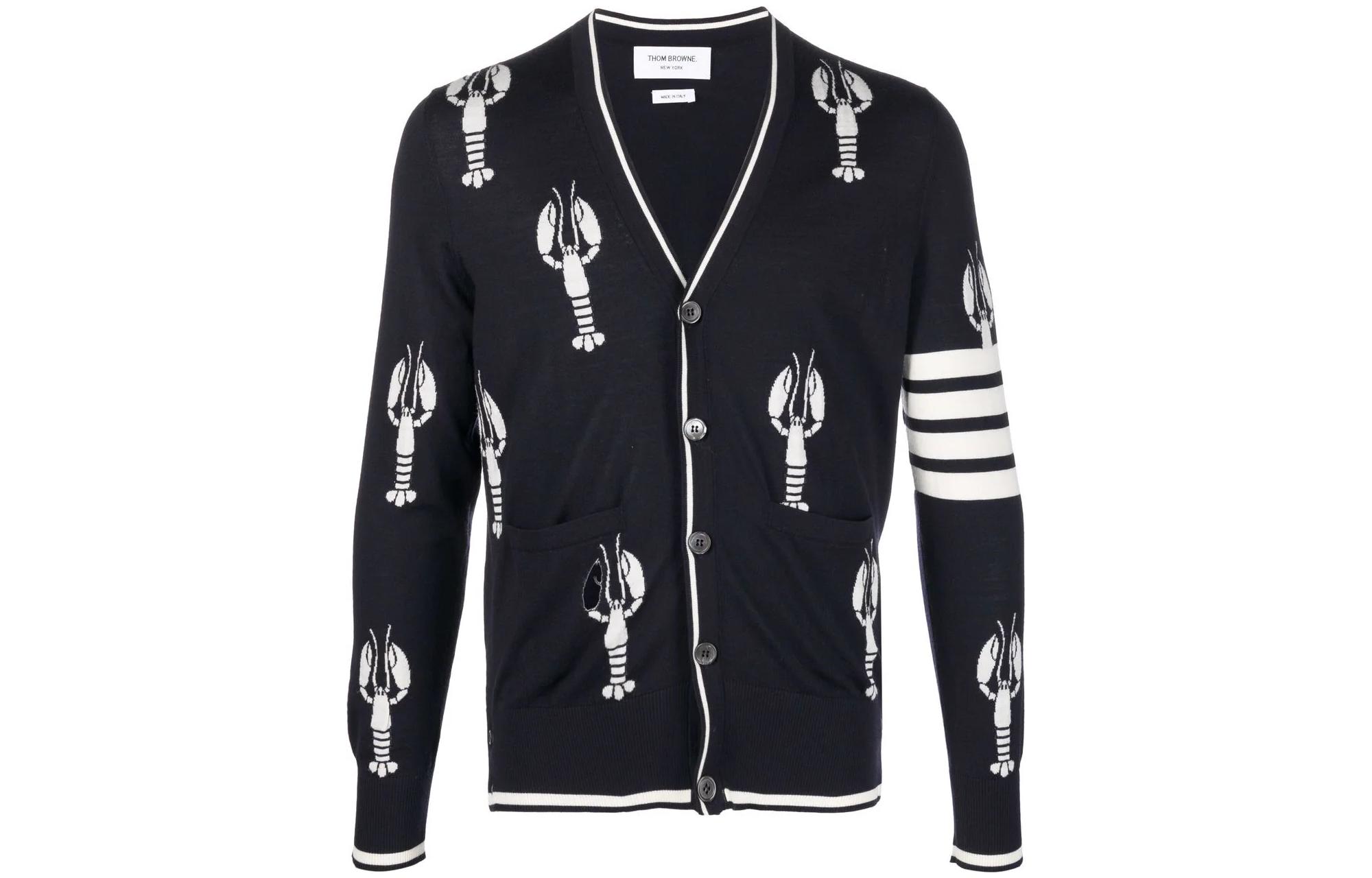 

THOM BROWNE Мужской свитер SS22, черный