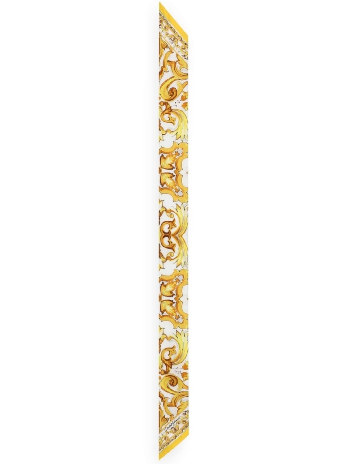 

Dolce & Gabbana шелковый платок с принтом Majolica, желтый