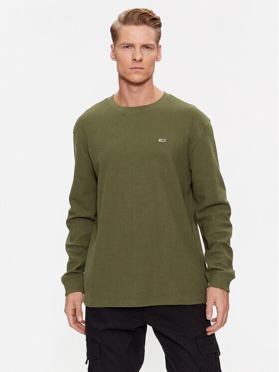

Классический крой с длинными рукавами Tommy Jeans, зеленый