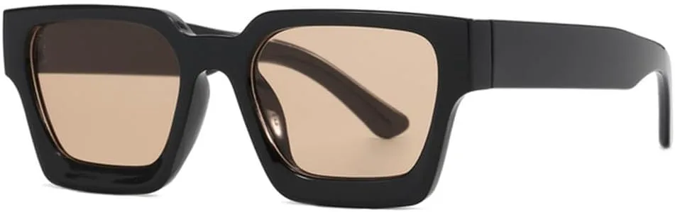 

Винтажные солнцезащитные очки для женщин, большие солнцезащитные очки для мужчин, ретро-очки зеленого цвета, солнцезащитные очки UV400 MTZJH, Black Brown