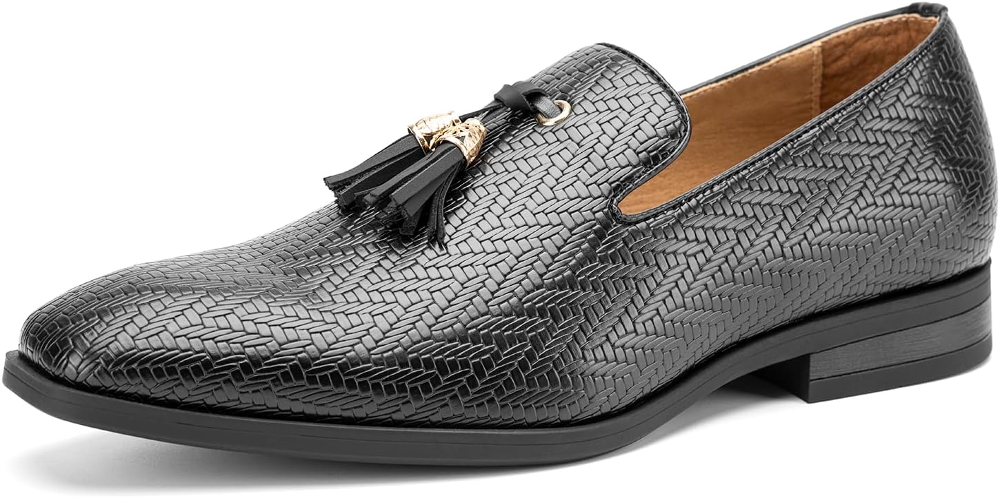 

Мужские винтажные бархатные лоферы с вышивкой, элегантные лоферы без застежки, тапочки-лоферы с кисточками Jitai, черный