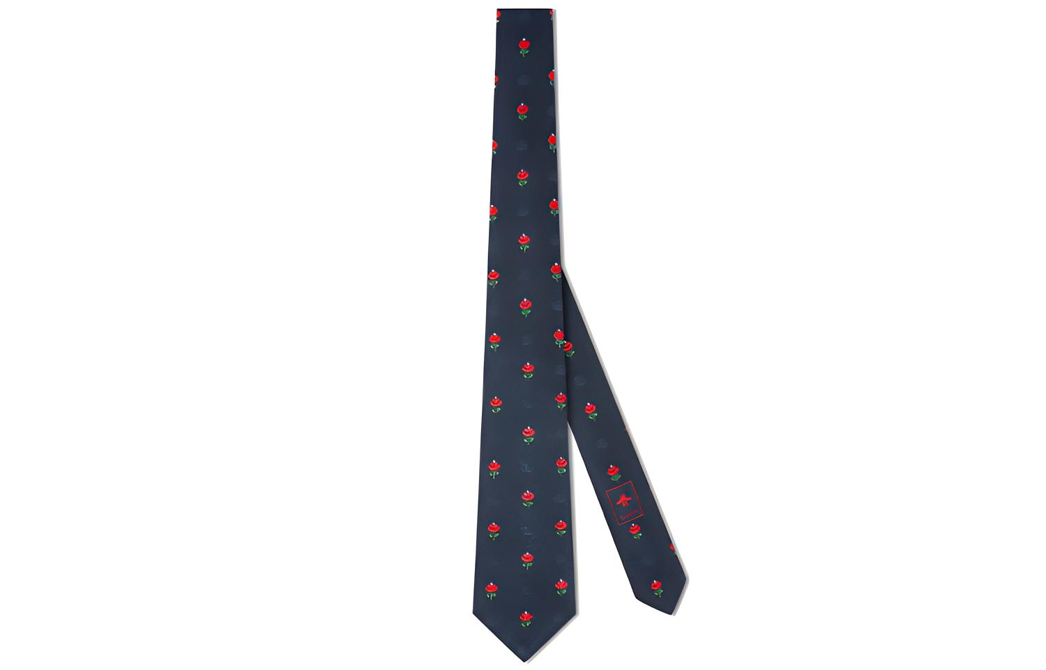 

Галстук мужской синий GUCCI