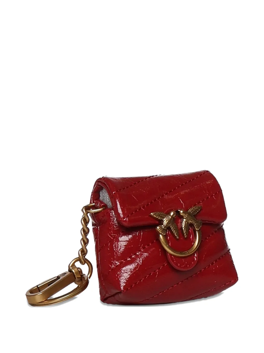 

Стеганый чехол для AirPods Pinko, красный