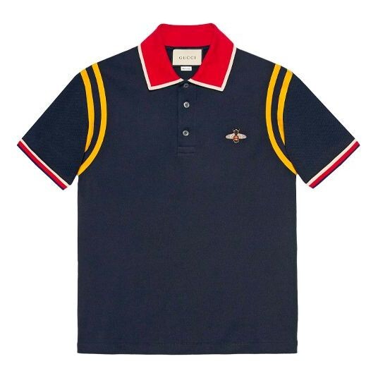 

Рубашка поло ss21 polo shirt bee 'black' Gucci, черный