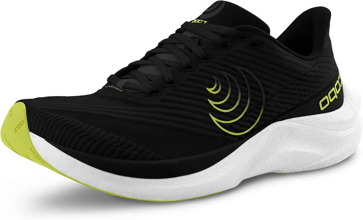 Мужские беговые кроссовки Topo Athletic Cyclone 3: легкие и удобные, толщина подошвы 5 мм, для бега по шоссе, 2-Black Lime Green