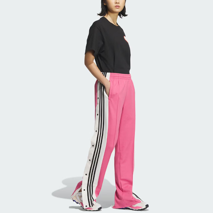 Adicolor Knit спортивные брюки женские светло-фуксия Adidas Originals — фото 3