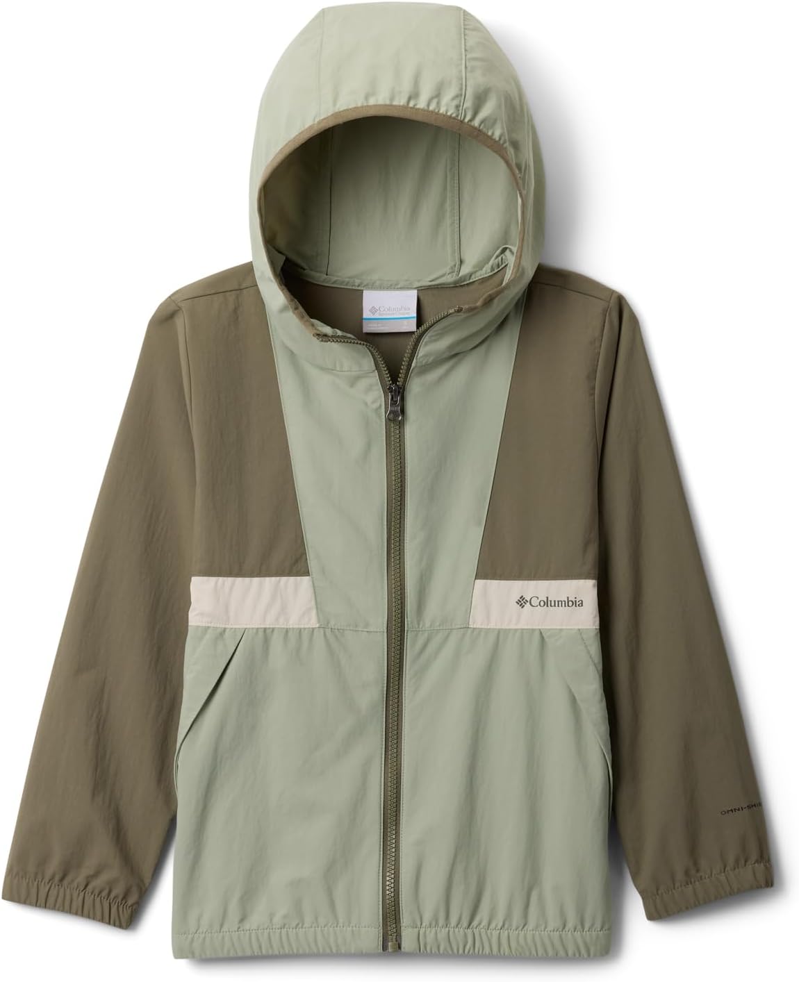 

Columbia Youth Boys Spire Valley ветровка, Stone Green/Safari/Dark Stone