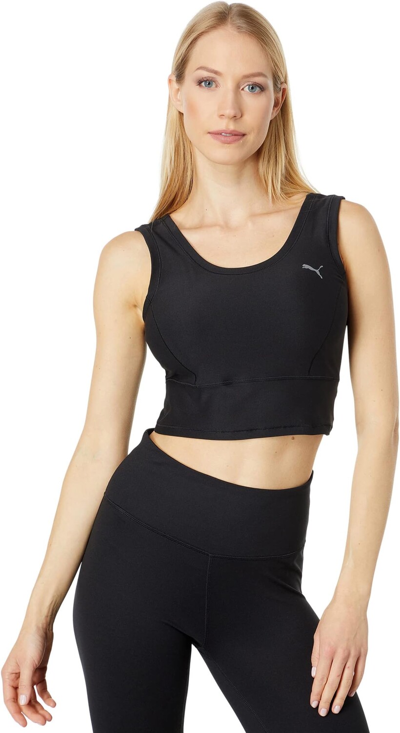 

Топ PUMA Studio Yogini Luxe Crop Tank, цвет Puma Black