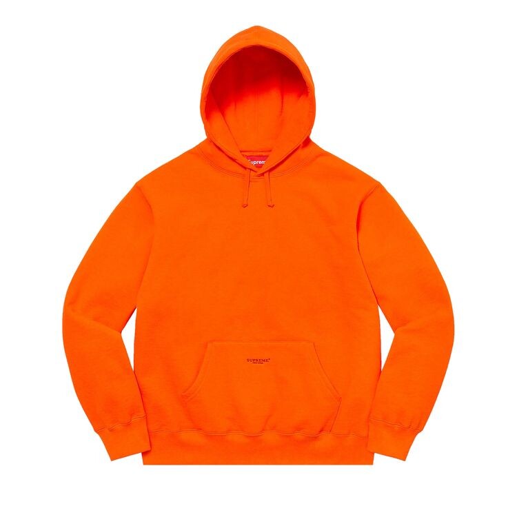 

Толстовка Supreme Micro Logo Hooded Sweatshirt Dark Orange, оранжевый