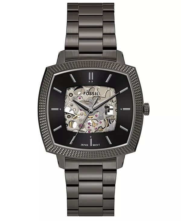 

Часы Nick Jonas X Machine Luxe с автоматическим механизмом, цвет: оружейный металл, нержавеющая сталь, 40 мм Fossil, gray