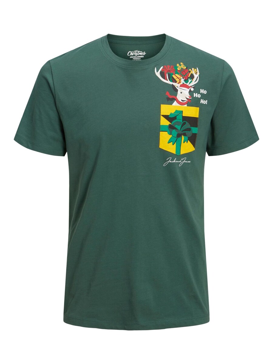 

Рубашка JACK & JONES Christmas, зеленый