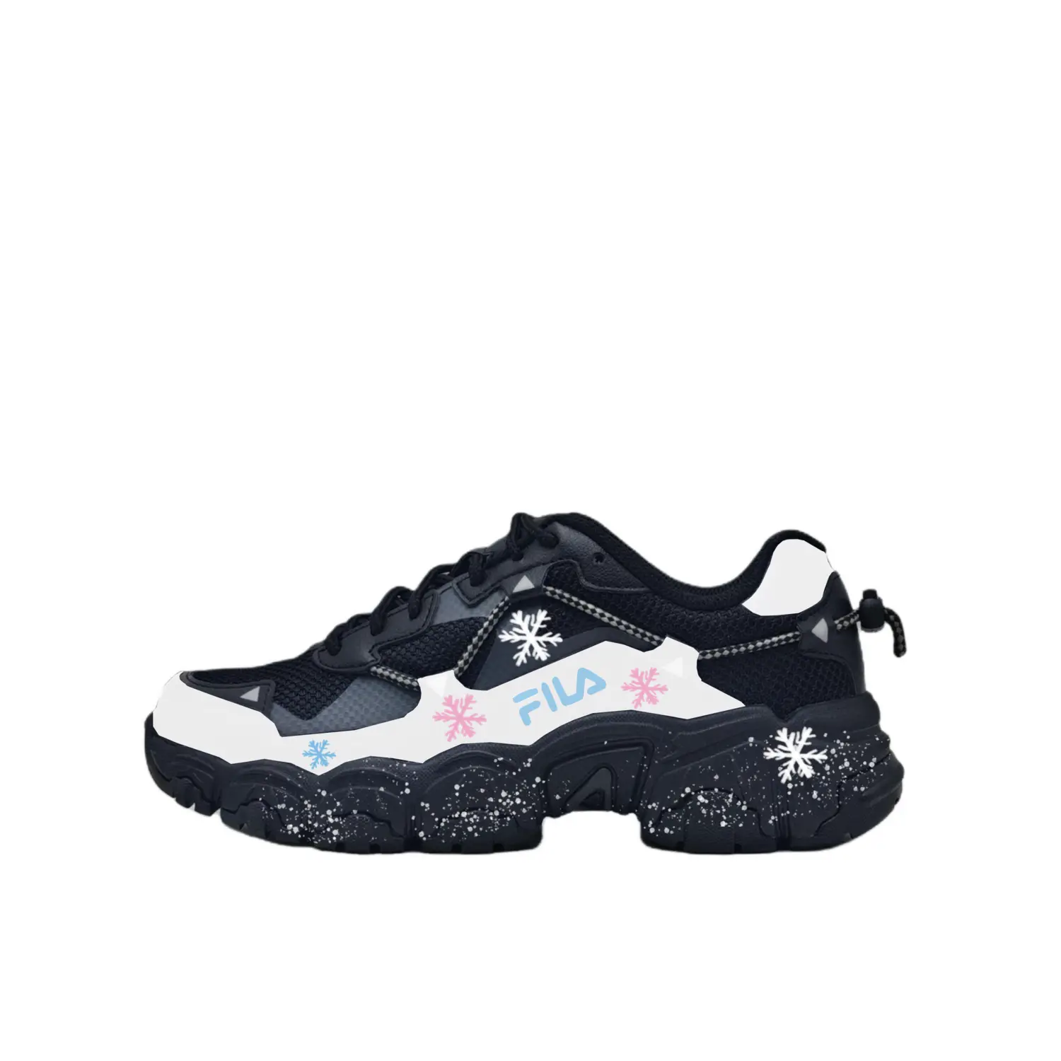 

FILA Fluid Abrasion Resistant Slip Resistant Low top Casual Shoes Unisex Black White