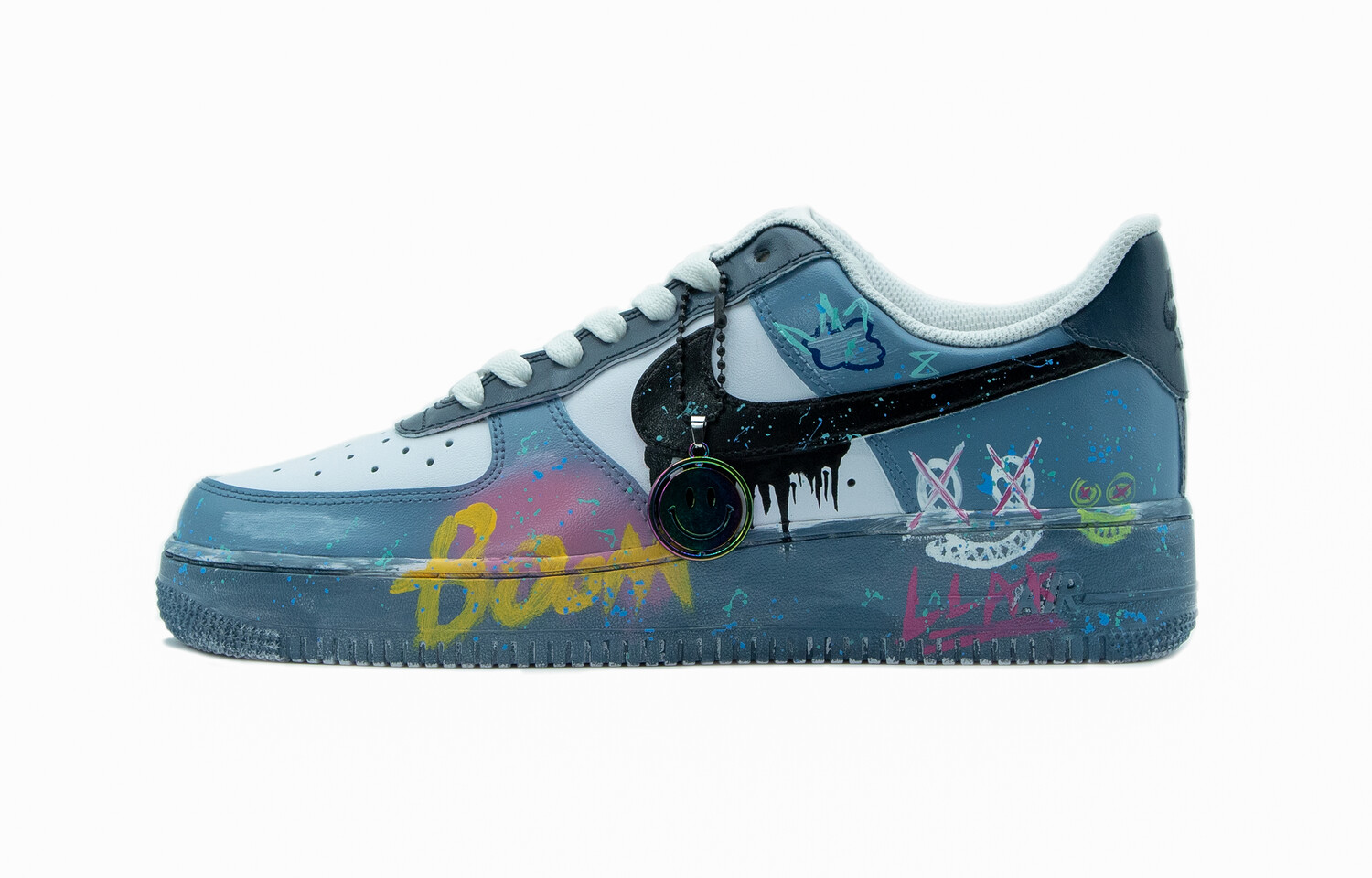 

Кроссовки Air Force 1 для скейтбординга мужские низкие, синий/серый Nike