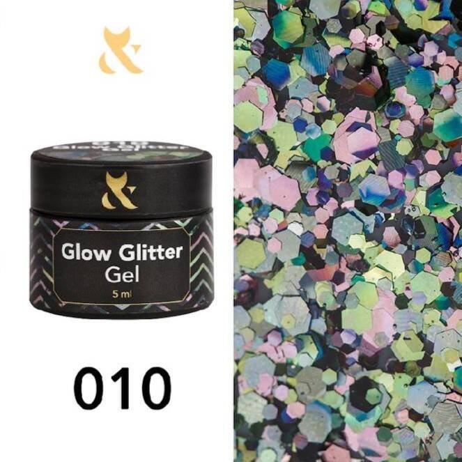 

FOX Glow Glitter Gel 010 5 мл TM F.O.X