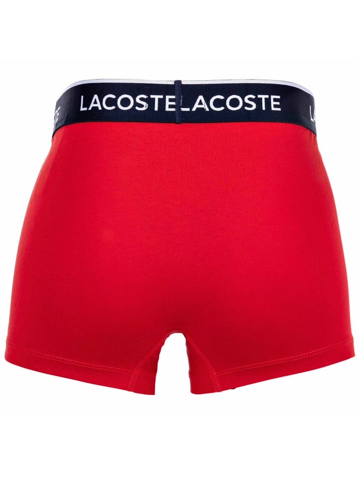 Боксерские трусы Lacoste, цвет blau/rot — фото 3