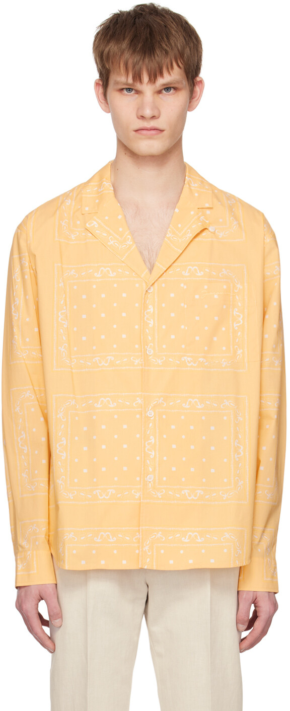 

Желтая рубашка Le Raphia 'La chemise Luis' JACQUEMUS