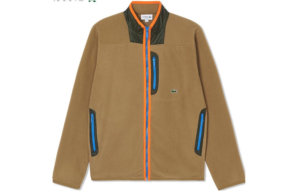 LACOSTE Куртка мужская коричневая зеленая, Brown Green — фото 3