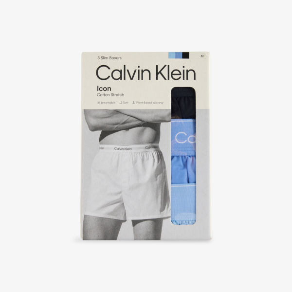 

Боксеры Calvin Klein Icon из эластичного хлопка 3 шт, мультиколор