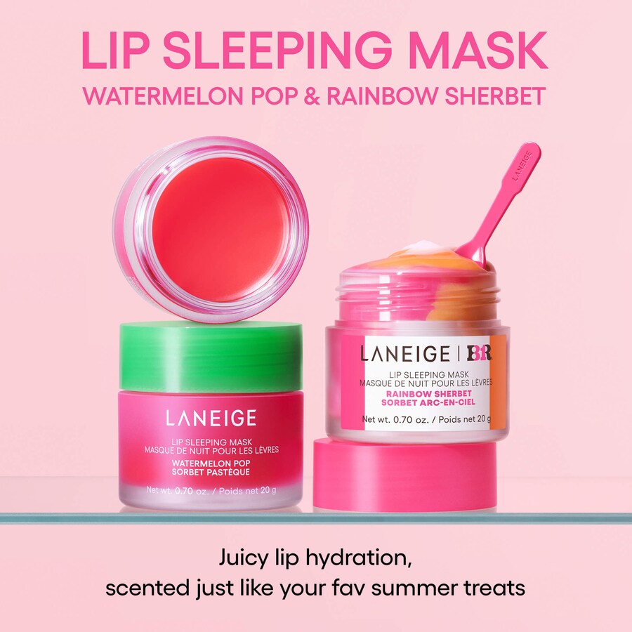 Ночная маска для губ Laneige Intense Hydration Lip Treatment with Vitamin C, Watermelon Pop, 20 г — фото 3