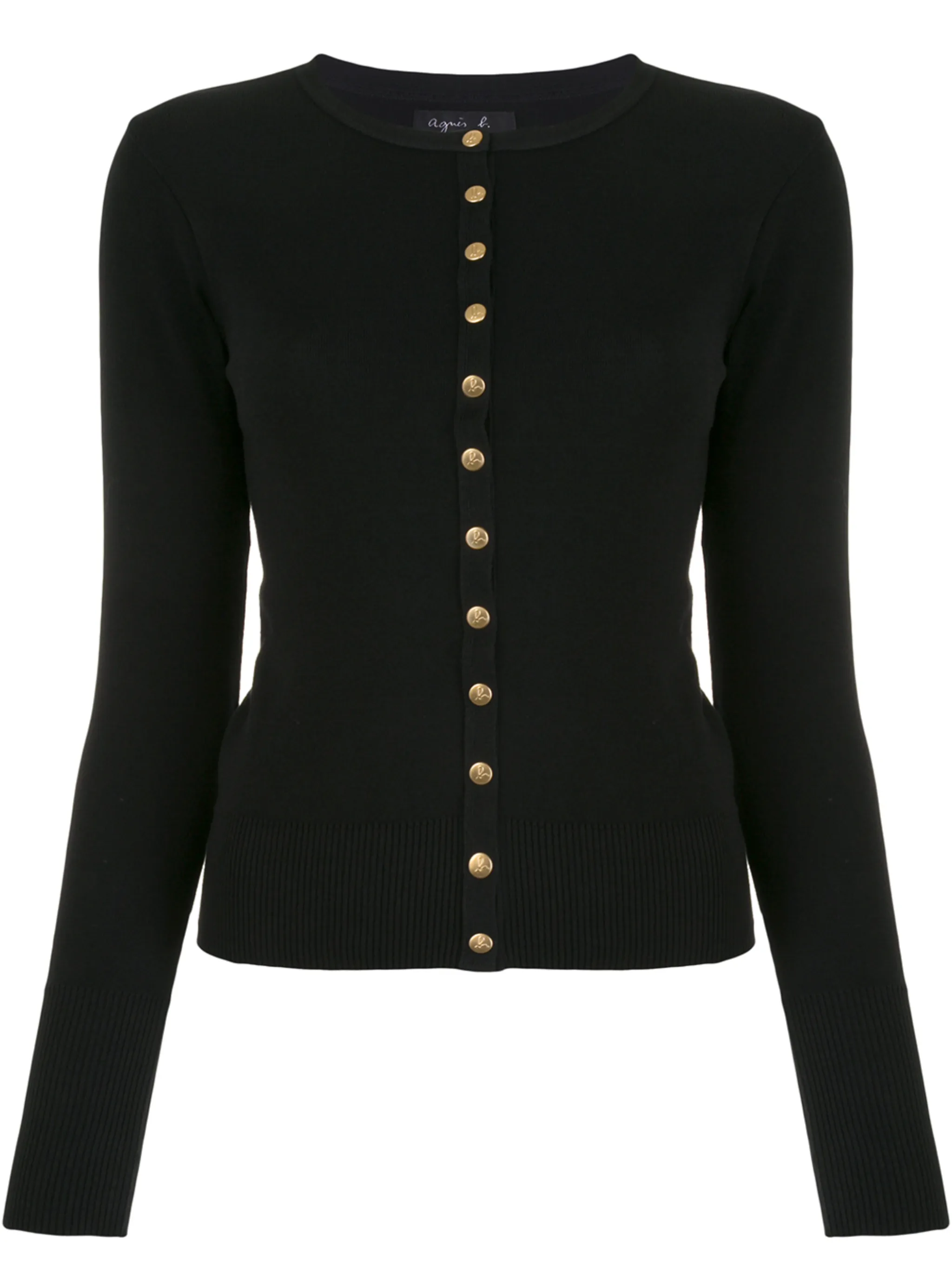 

Кардиган на пуговицах Agnès B., черный