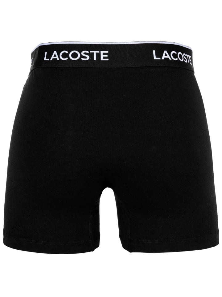 Lacoste Боксерские шорты, комплект из 6 штук, черно-бело-серые — фото 4