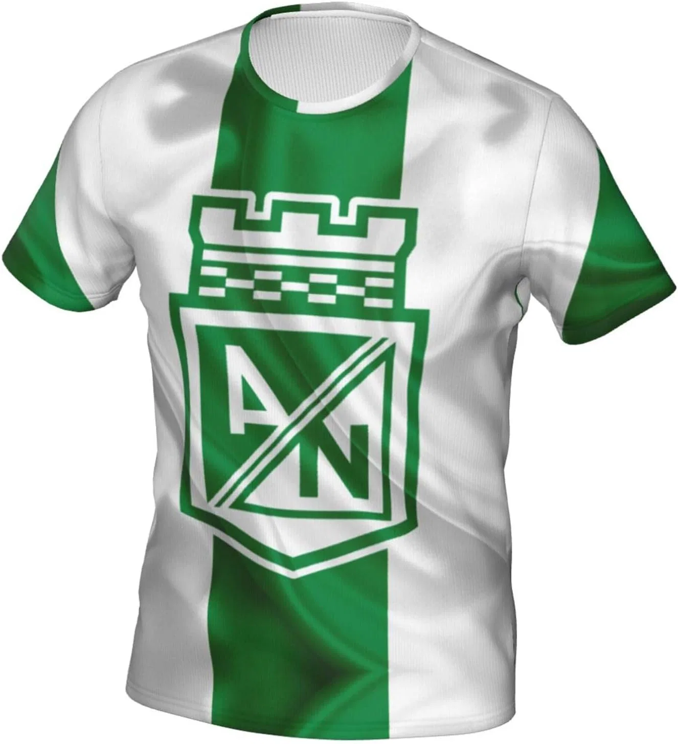 Мужская футболка с коротким рукавом и круглым вырезом Atlético-Nacional-FC — фото 3