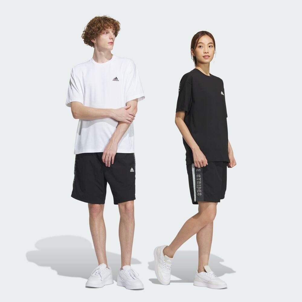 

Шорты Adidas Warding loose fit woven shorts, черный