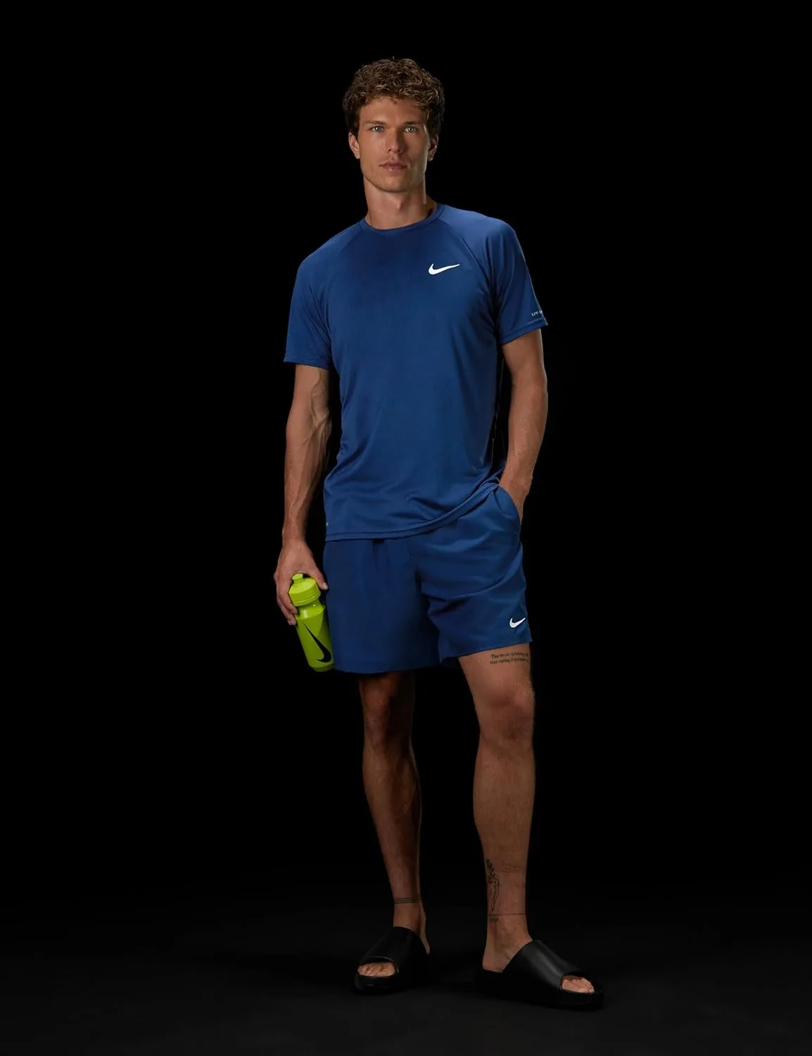 Мужские плавки Nike Swim Breaker Essential 7" с подкладкой Volley, темно-синий — фото 3