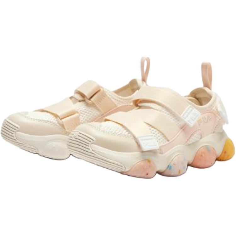 FILA KIDS SEASON FSW нескользящие низкие детские сандалии beige purple для детей от 3 до 7 лет — фото 4