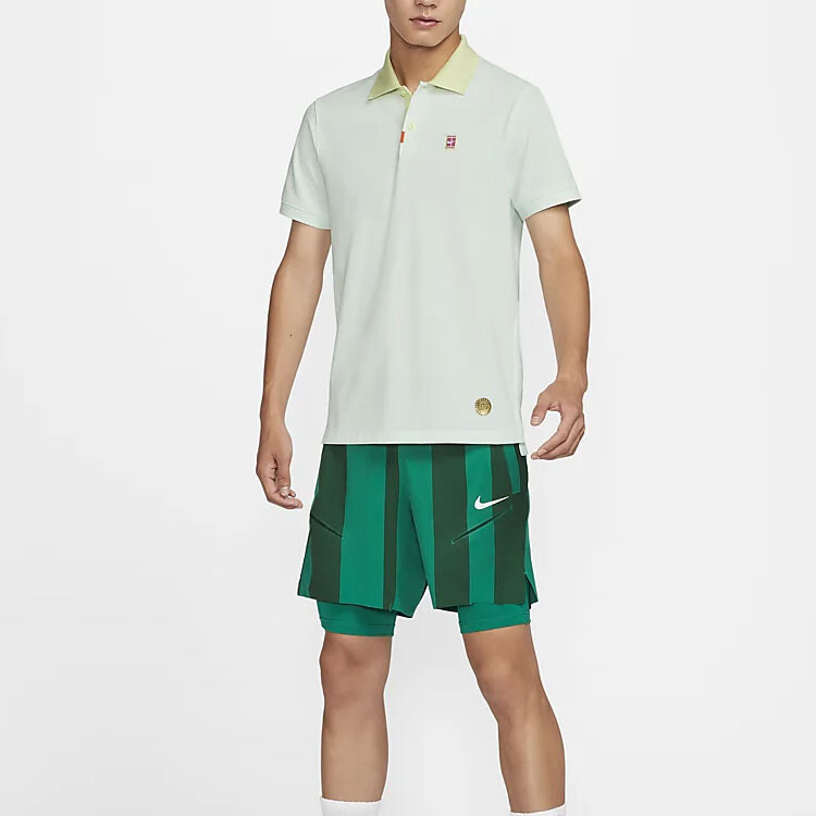 Мужская рубашка поло Nike, светло-зеленый — фото 3