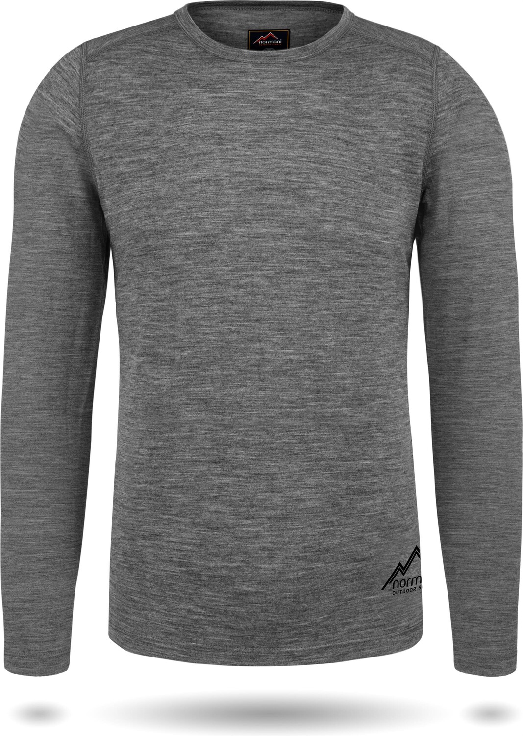 

Рубашка Normani Outdoor Sports Herren Merino Langarm Melbourne, серый