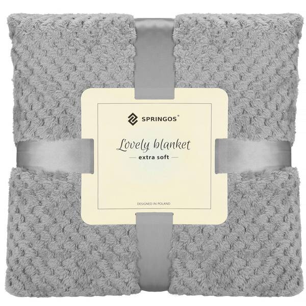 

Одеяло Springos schön weich 200x220cm Grau, 200x2x220 см, серый