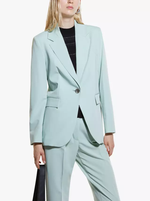 

Блейзер SISLEY Regular Fit Single Button, цвет mint green