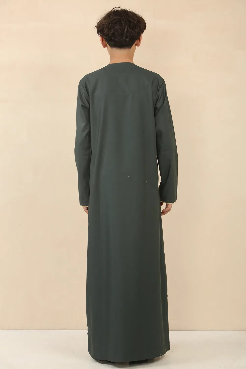 Arabic Thobes Детский зеленый халат Джубба в Омане и Саудовской Аравии для мальчиков — фото 3