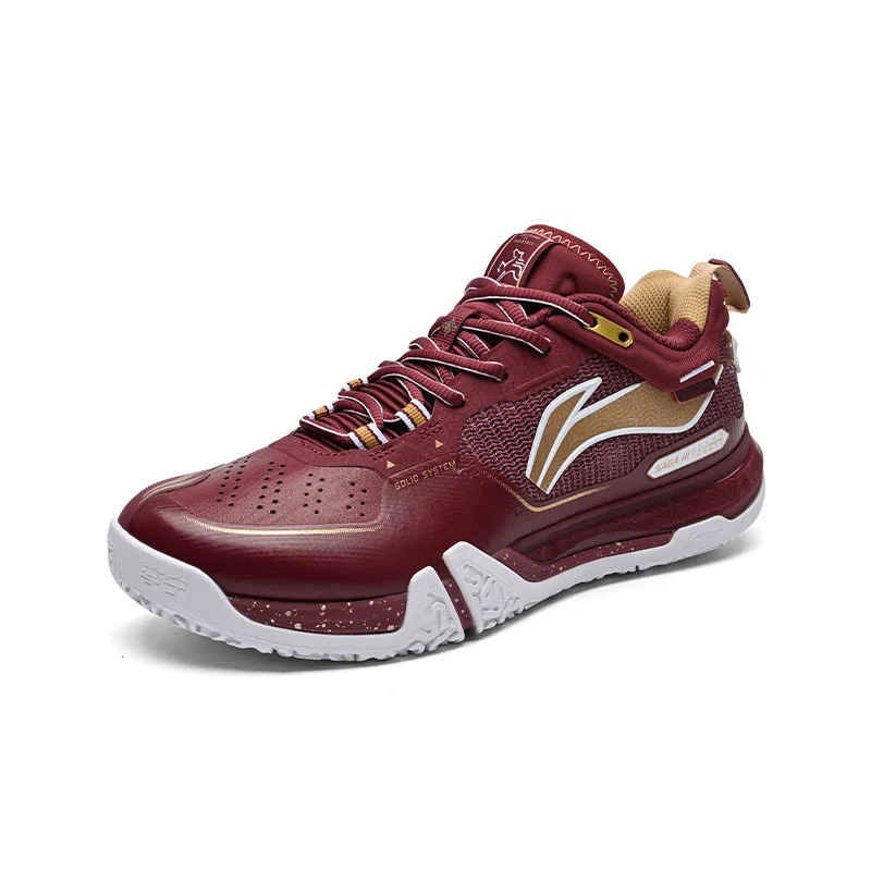 Кроссовки для бадминтона высокие Li-Ning темно-малиновые — фото 3