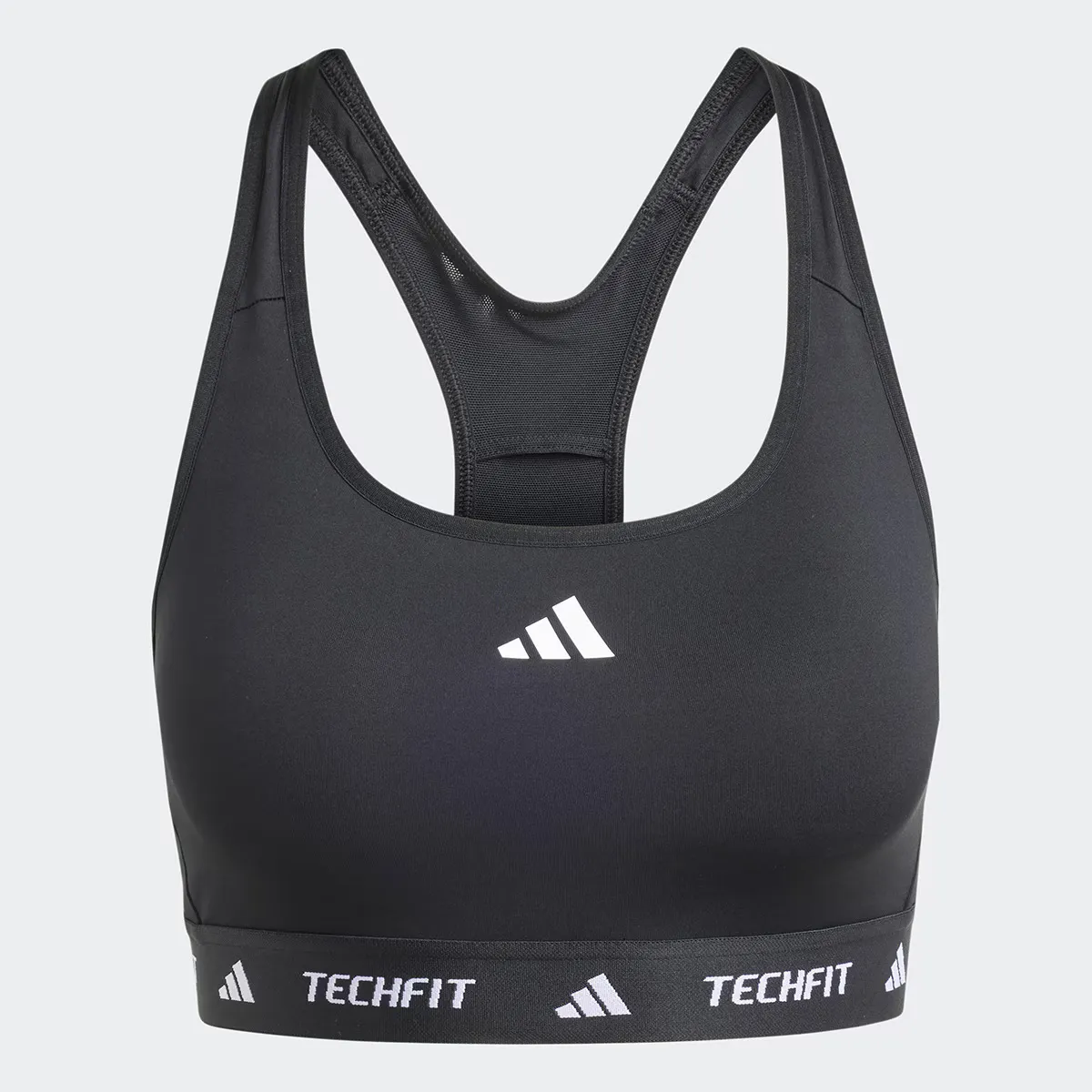 

Женский спортивный бюстгальтер Adidas со средней поддержкой Techfit, чёрный