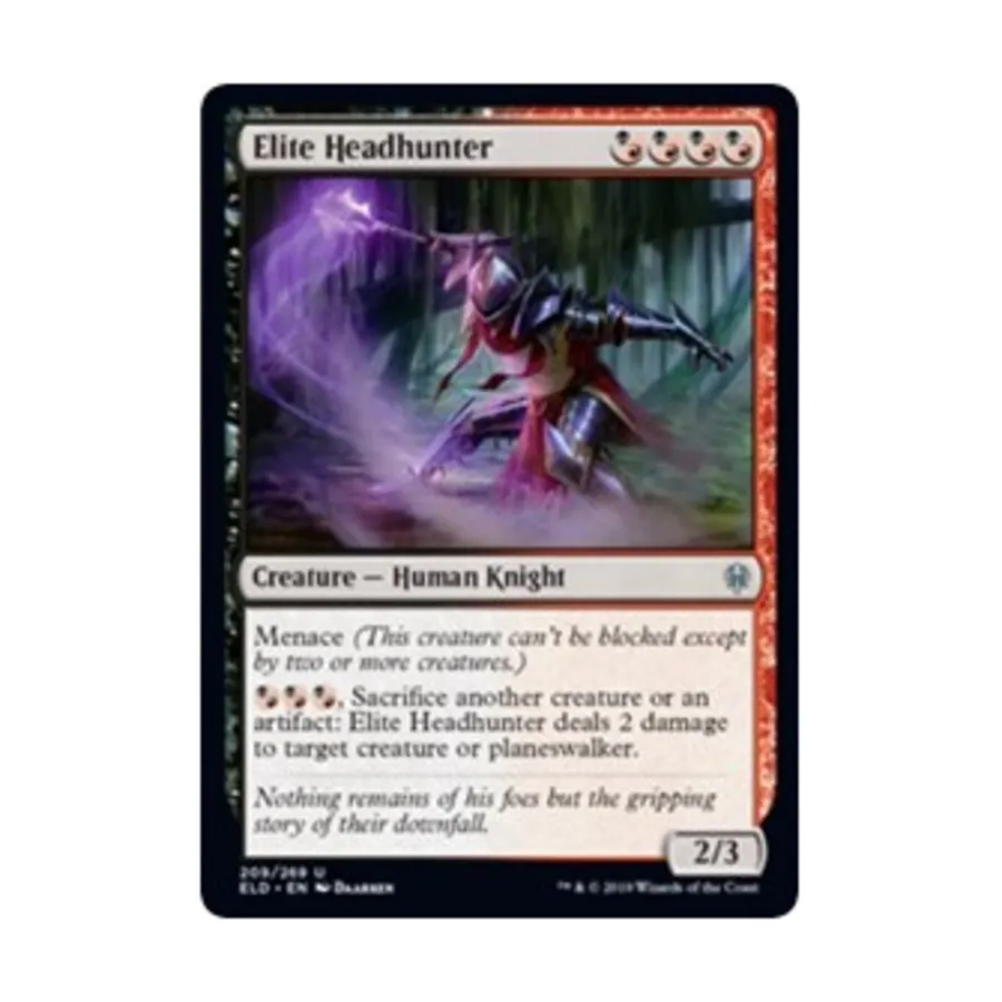 

CCG Элитный охотник за головами (U) (фольга), MTG - Throne of Eldraine