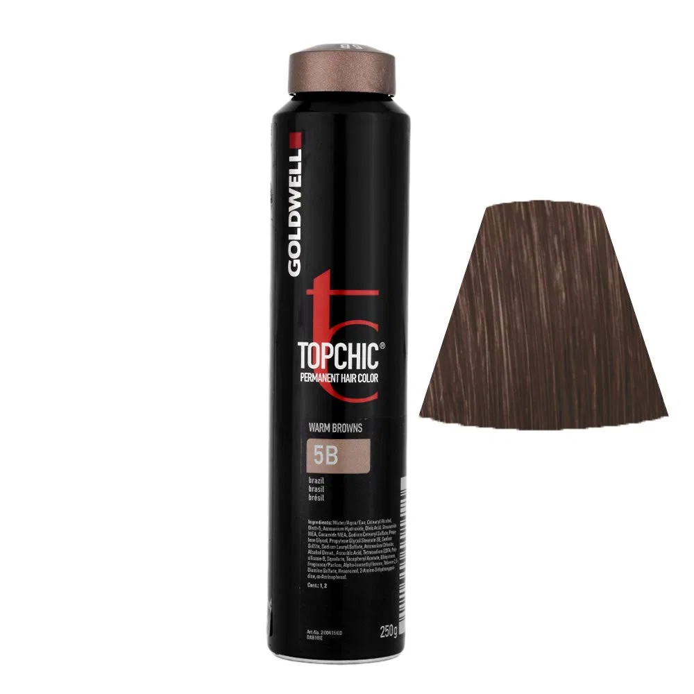 Профессиональная краска для волос «Topchic Warm browns 5B Brazil» от Goldwell, 250 мл Goldwell