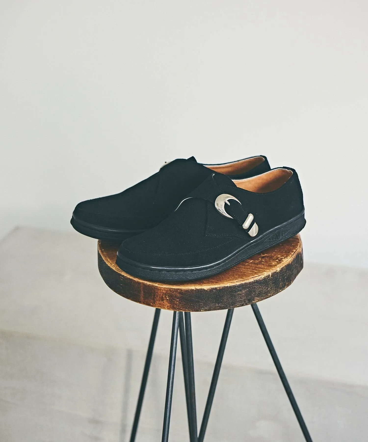 Замшевые туфли-монки Bayflow, Black 19 (Suede) — фото 3
