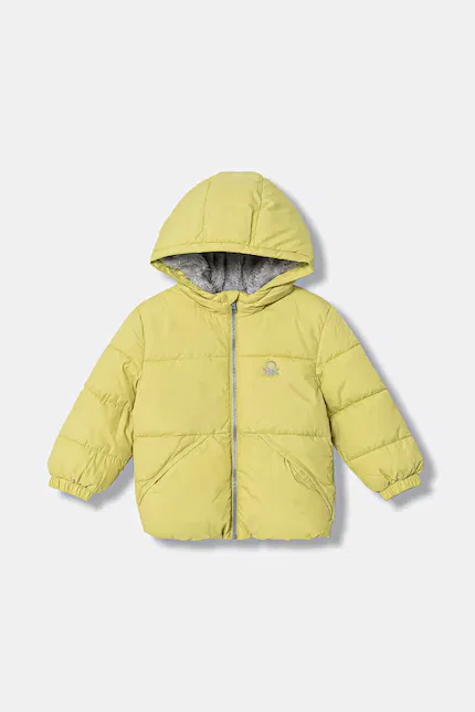 Куртка детская короткая утепленная United Colors of Benetton, зеленый