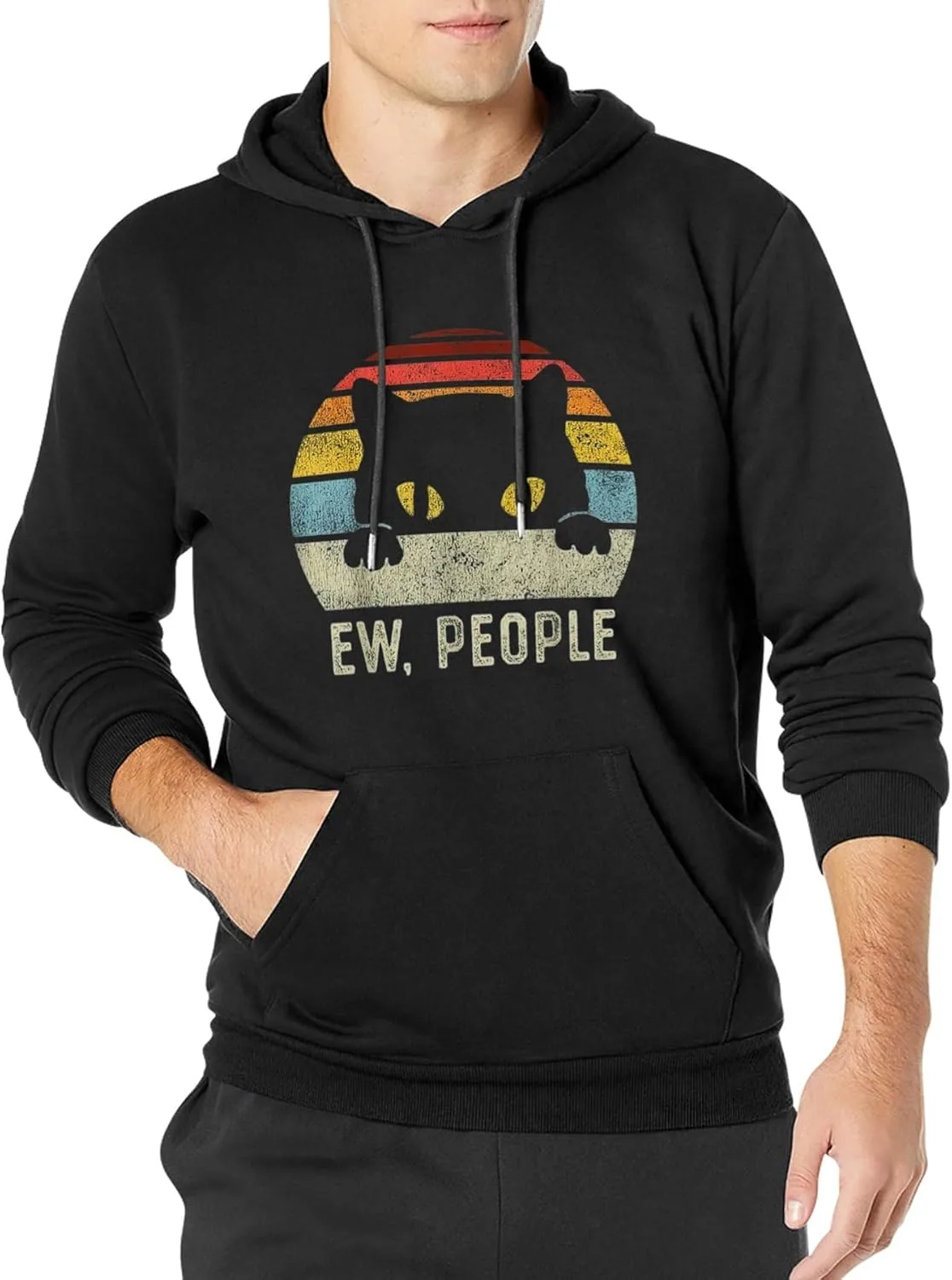 Толстовка с капюшоном Ew People, классическая, с карманом