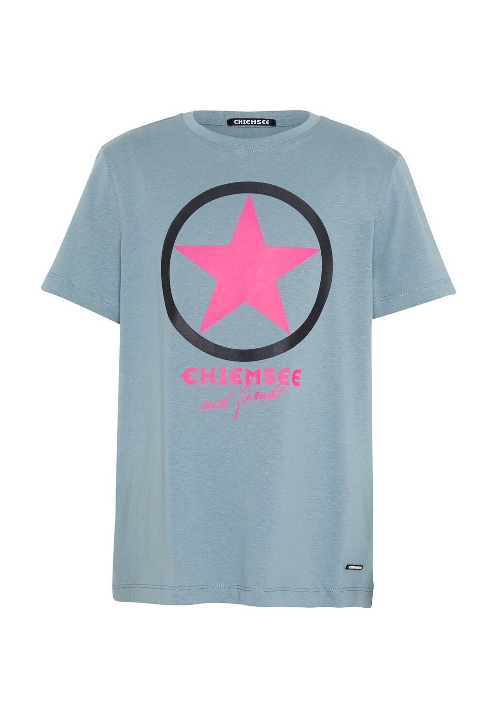 

Футболка с принтом MIT FRONT IM LABEL-STYLE Chiemsee, цвет Mottled Blue