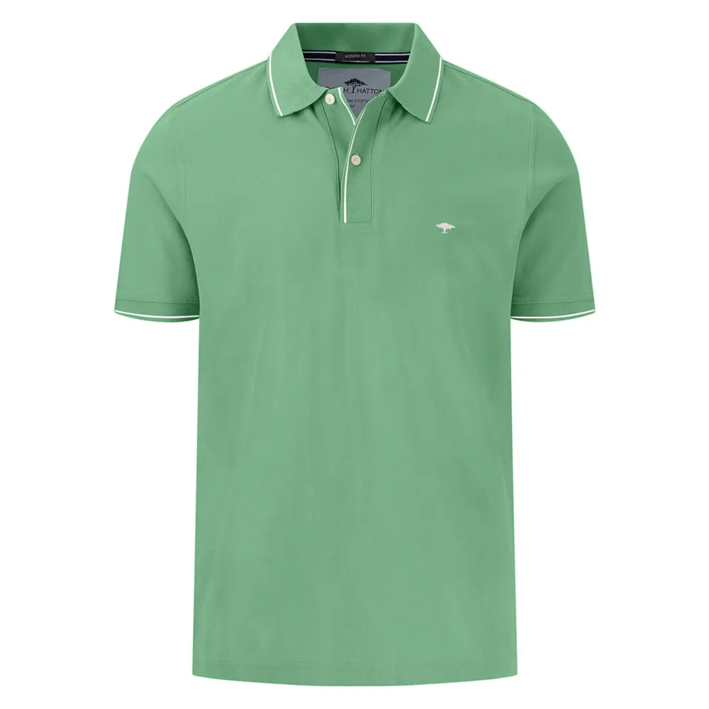 

Поло с коротким рукавом Fynch Hatton Modern Fit Premium Cotton, зеленый
