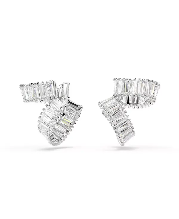 

Серьги-Каффы с кристаллами багетной огранки Ariana grande x Swarovski Swarovski, silver