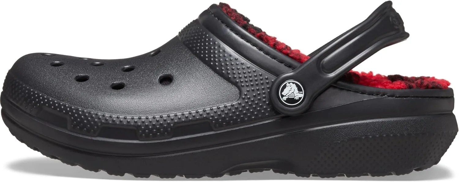 Сабо Crocs Classic Lined, черный/красный — фото 4