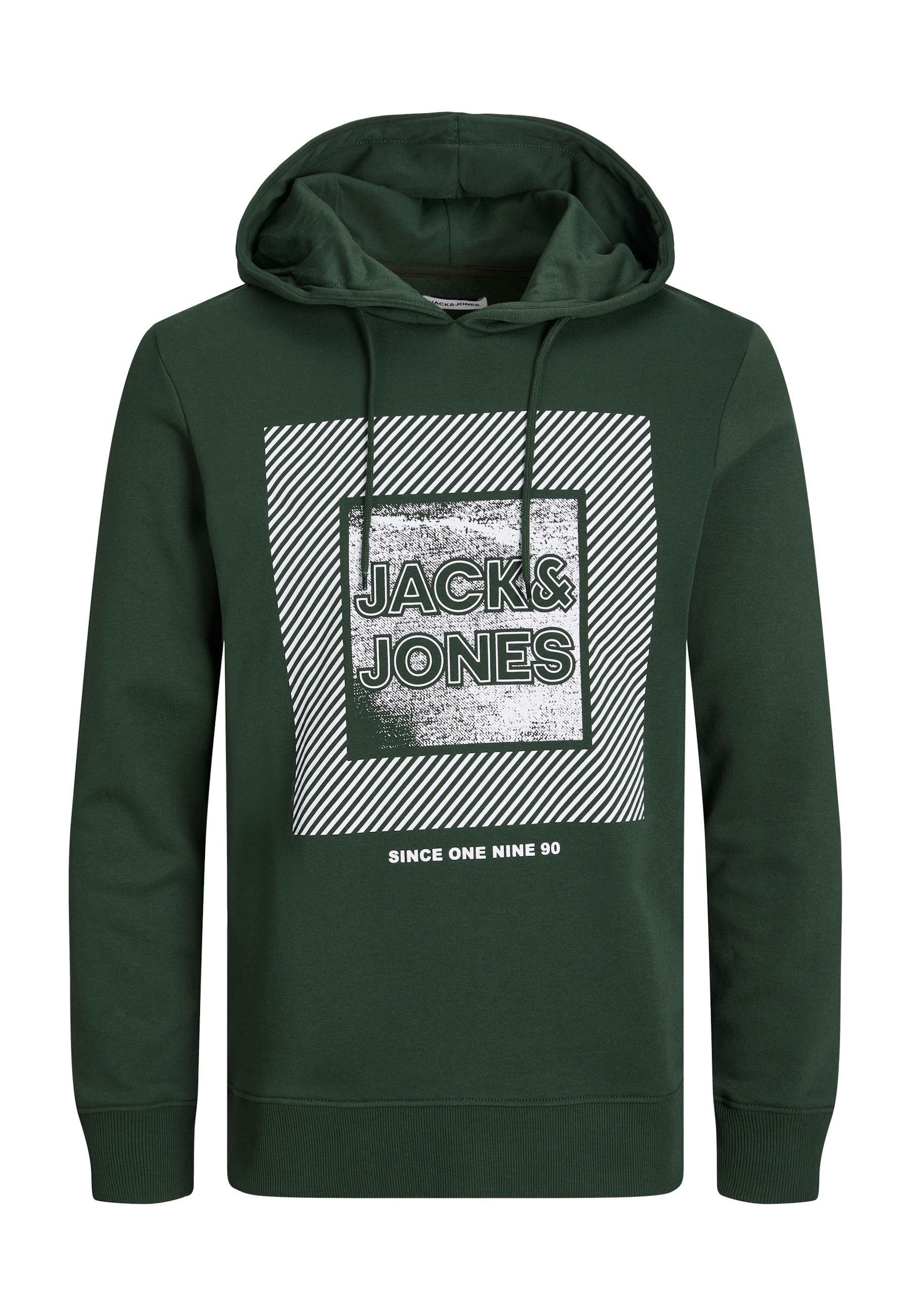 

Толстовка Jack & Jones Hoodie 'Stein', темно-зеленый